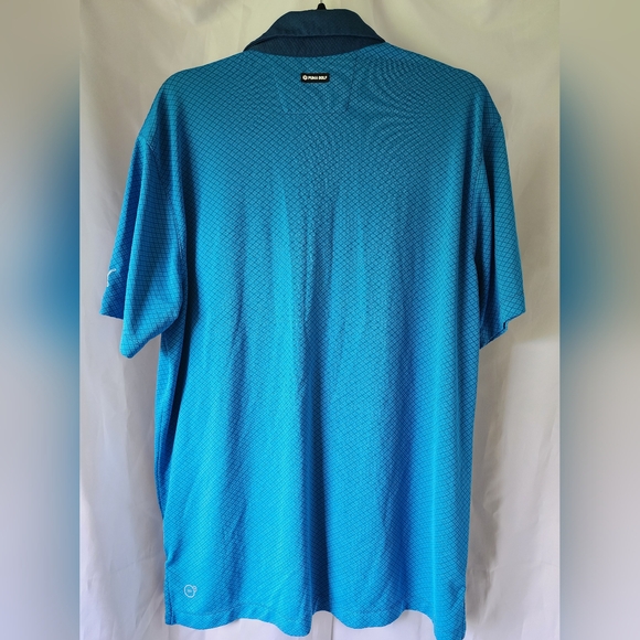 Puma Golf- Men's Size Large- Polo- Blue- Dry Cell- Like New - Picture 6 of 8